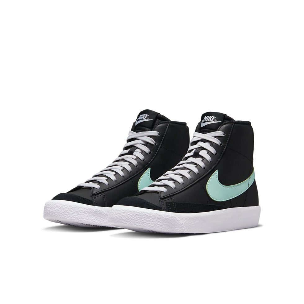 (GS) Nike Blazer Mid '77 'Black Blue White' DA4086-008 - Image 3