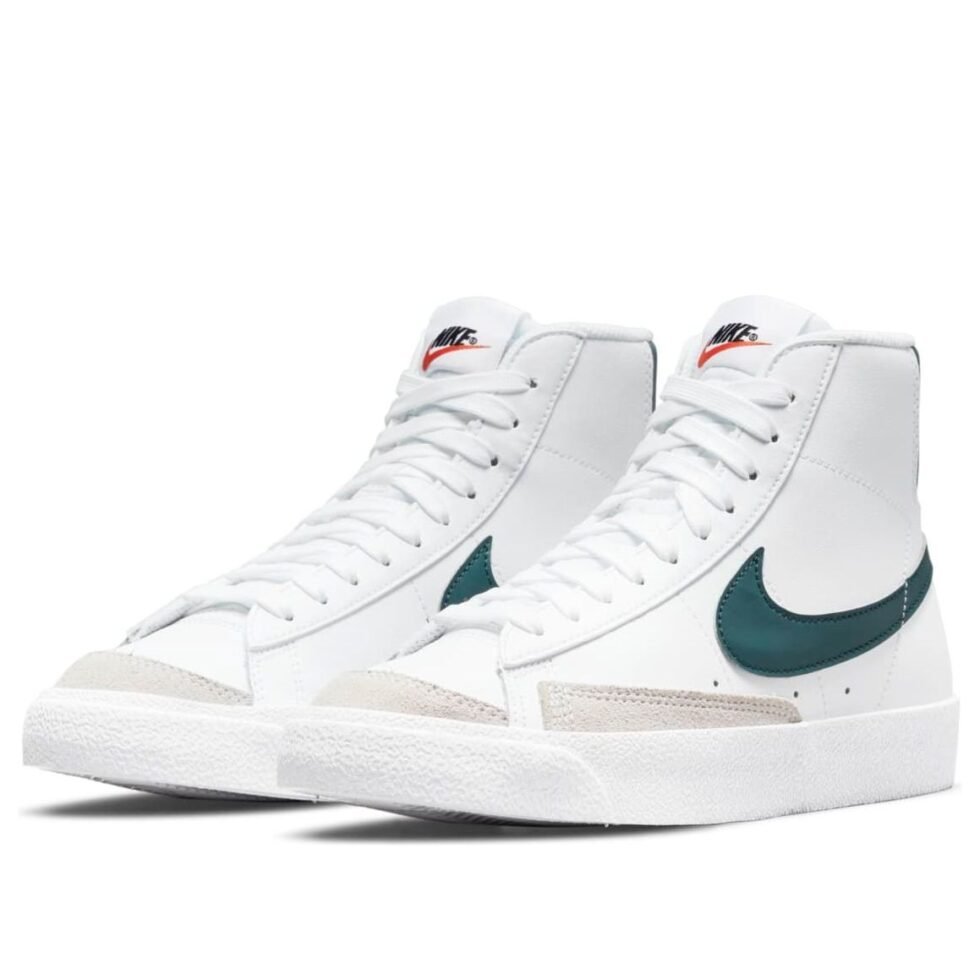 (GS) Nike Blazer Mid '77 'White Dark Teal Green' DA4086-112 - Image 3