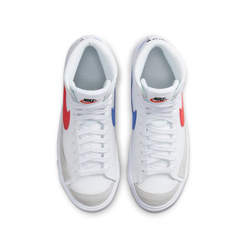 (GS) Nike Blazer Mid '77 'White Red Blue' DA4086-117 - Image 4