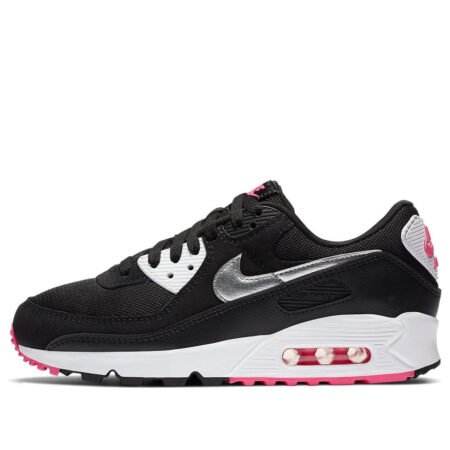 (WMNS) Nike Air Max 90 'Black Metallic Silver' DA4281-001