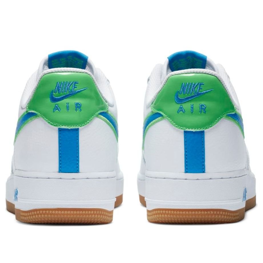 Nike Air Force 1 Low 'White Bright Blue Green' DA4660-100 - Image 5