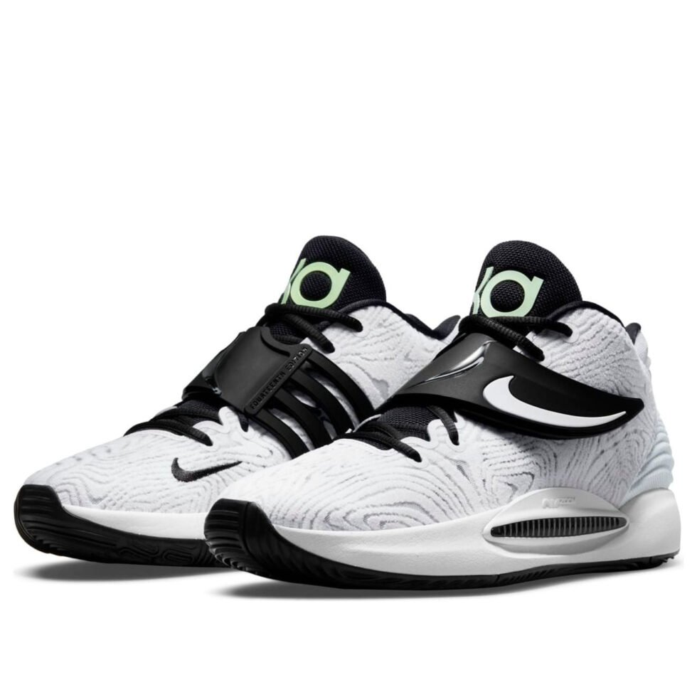Nike KD 14 TB 'White Black' DA7850-100 - Image 3