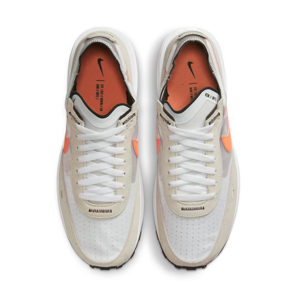 Nike Waffle One 'White Orange Trance' DA7995-103 - Image 4