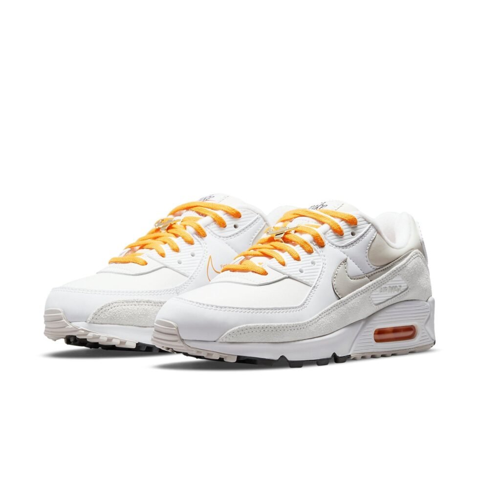 (WMNS) Nike Air Max 90 SE 'First Use - White University Gold' DA8709-100 - Image 3