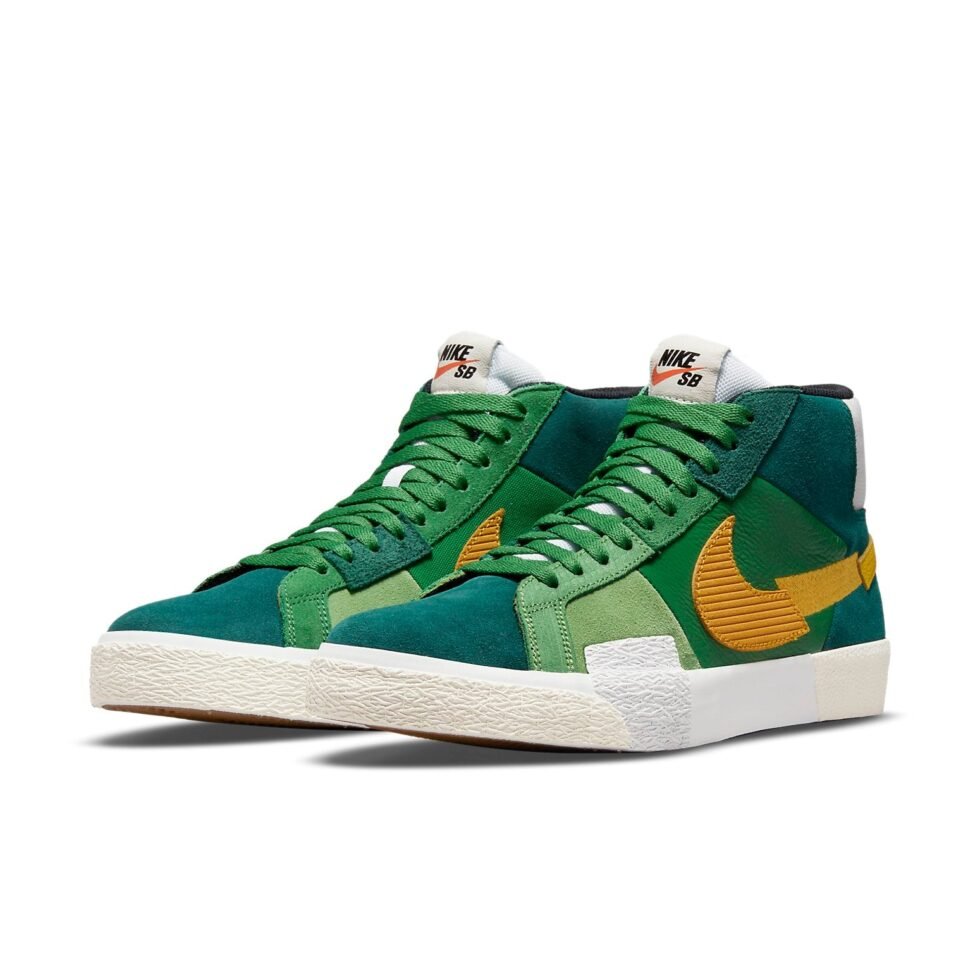 Nike Zoom Blazer Mid Premium SB 'Mosaic Pack - Aloe Verde' DA8854-300 - Image 3