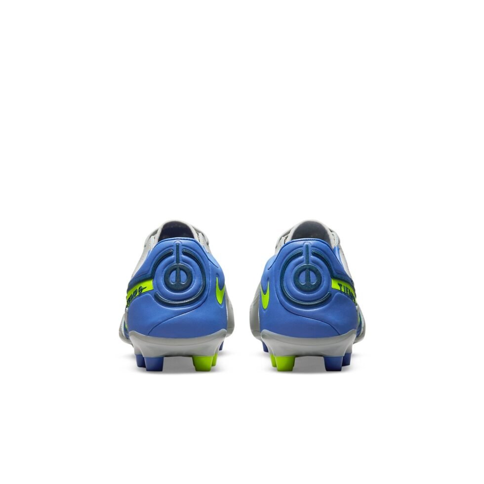 Nike Unisex Legend 9 Pro AG Soccer Shoes Grey/Yellow DB0448-075 - Image 3