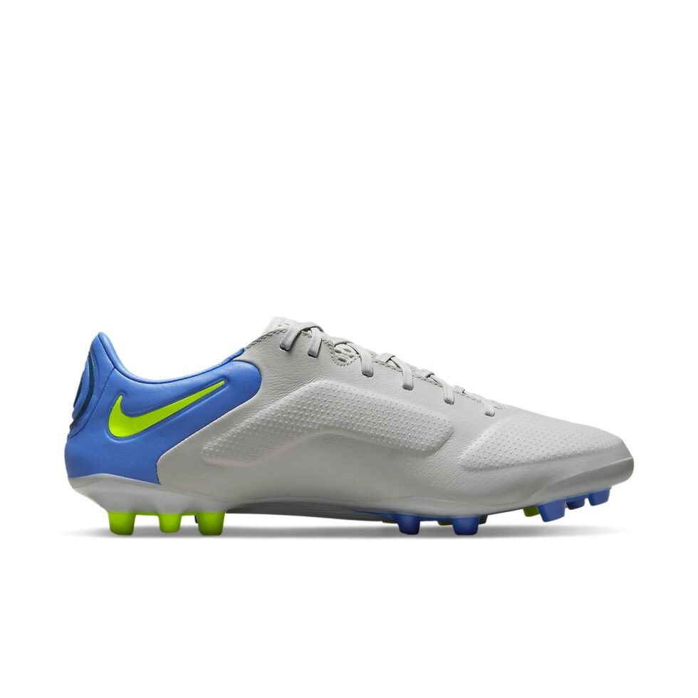Nike Unisex Legend 9 Pro AG Soccer Shoes Grey/Yellow DB0448-075 - Image 6