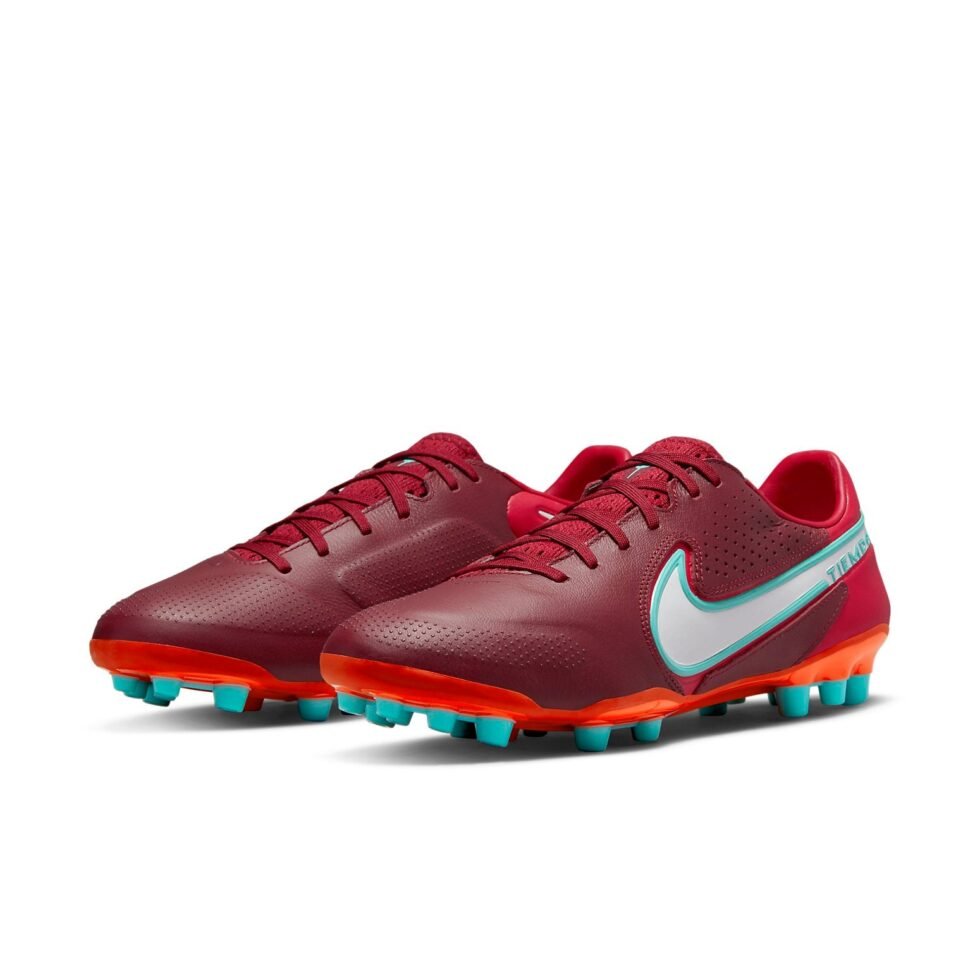 Nike Legend 9 Pro AG Soccer Shoes Red/Orange DB0448-616 - Image 4