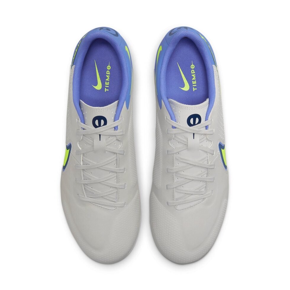Nike Legend 9 Academy AG Soccer Shoes Grey/Blue DB0627-075 - Image 2