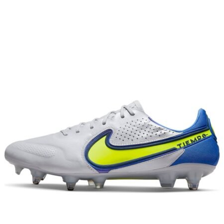 Nike Tiempo Legend 9 Elite SG Pro AC 'Gray Blue Yellow' DB0822-075