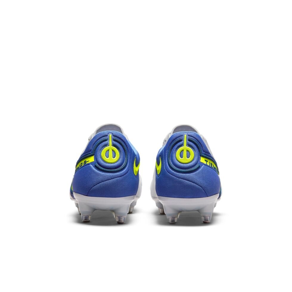 Nike Tiempo Legend 9 Elite SG Pro AC 'Gray Blue Yellow' DB0822-075 - Image 3