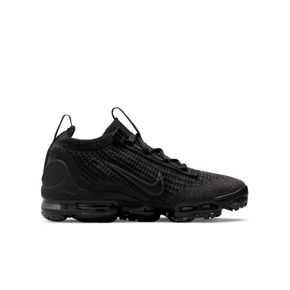 (GS) Nike Air VaporMax 2021 Flyknit 'Triple Black' DB1550-001 - Image 2