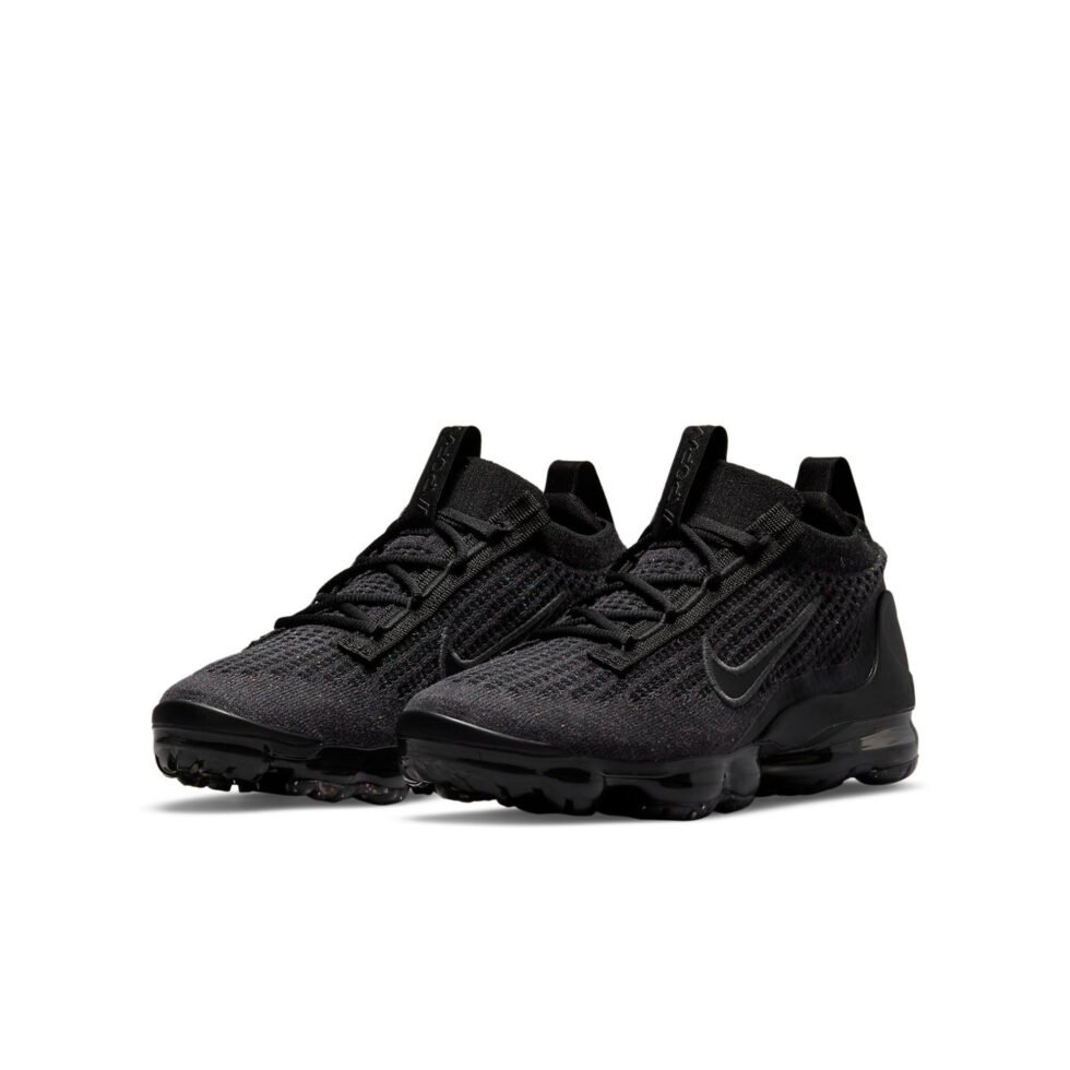 (GS) Nike Air VaporMax 2021 Flyknit 'Triple Black' DB1550-001 - Image 3