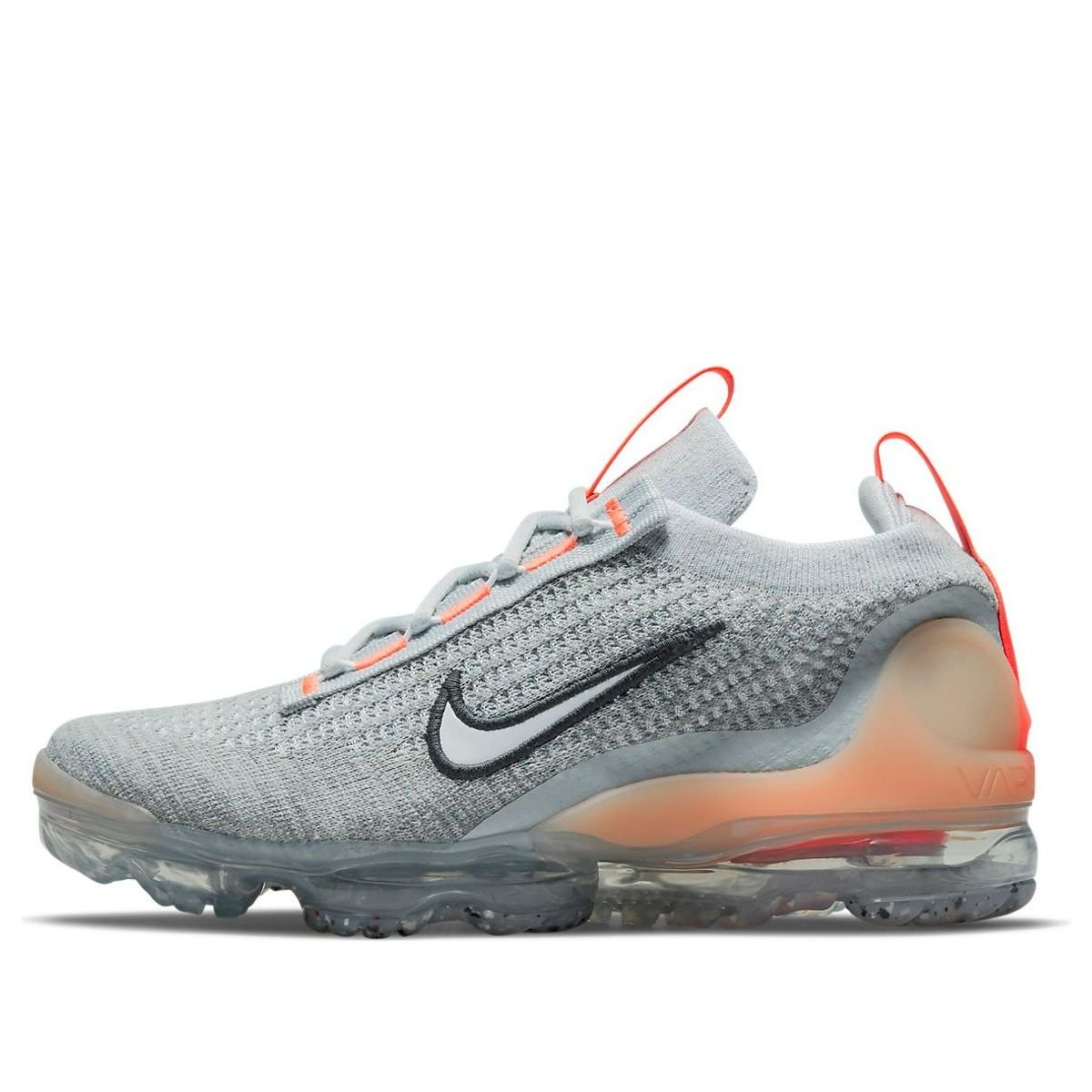 (GS) Nike Air VaporMax 2021 Flyknit 'Grey Fog Bright Mango' DB1550-002
