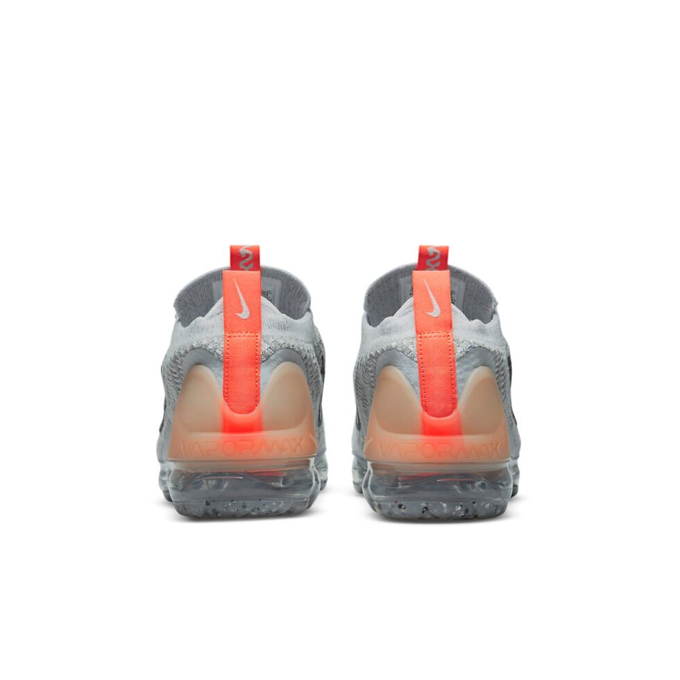 (GS) Nike Air VaporMax 2021 Flyknit 'Grey Fog Bright Mango' DB1550-002 - Image 5