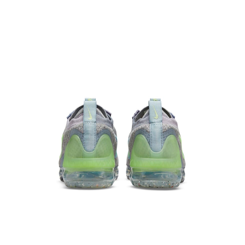 (GS) Nike Air VaporMax 2021 Flyknit 'Grey Light Liquid Lime' DB1550-003 - Image 5