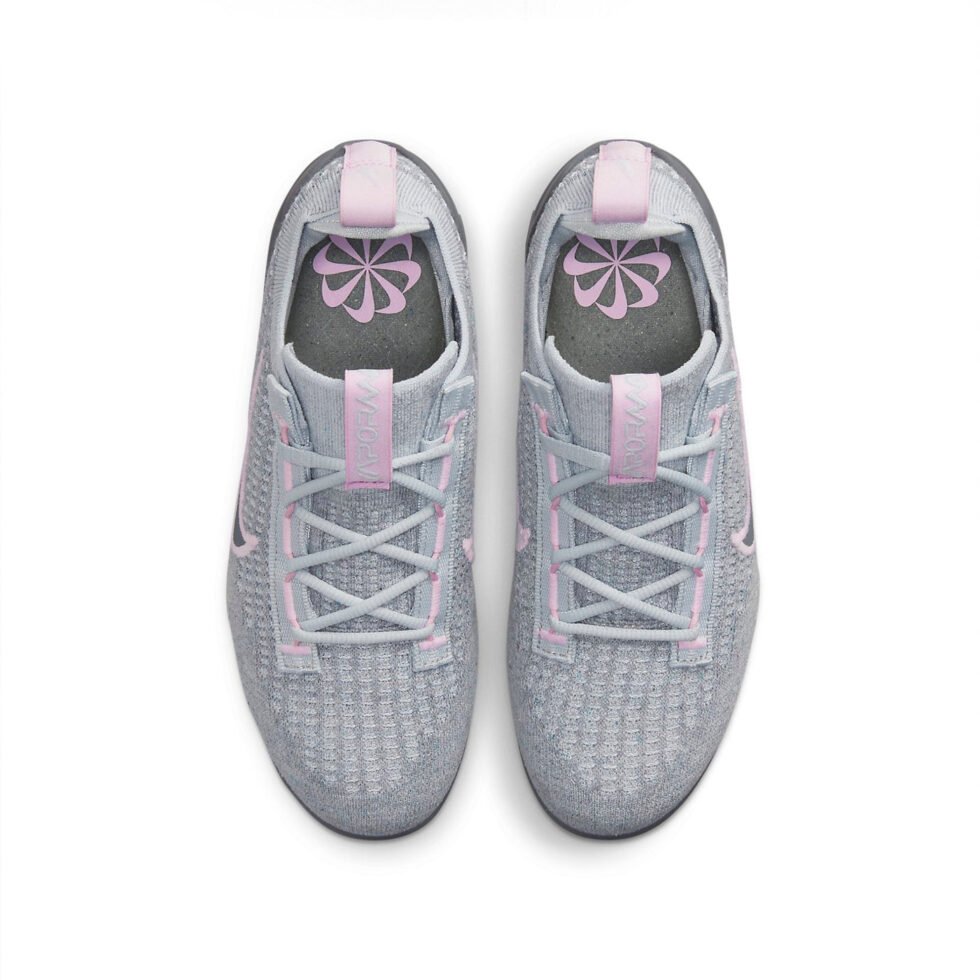 (GS) Nike Air VaporMax 2021 Flyknit 'Pure Platinum Pink Foam' DB1550-004 - Image 4