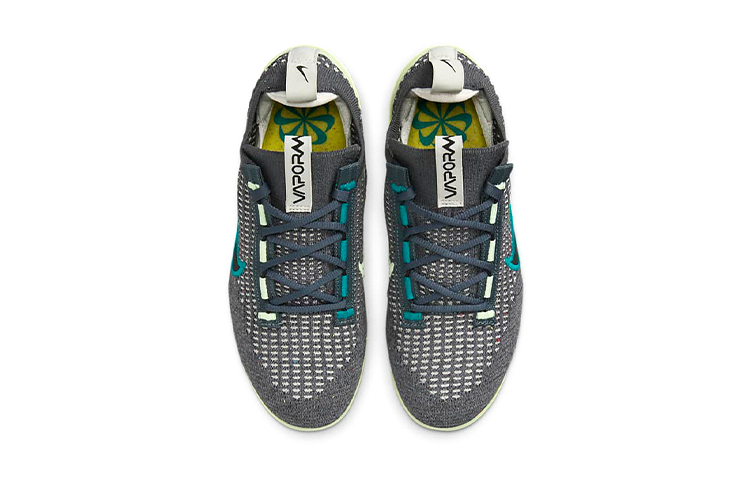 (GS) Nike Air VaporMax 2021 Flyknit 'Dark Grey Barely Volt' DB1550-009 - Image 5