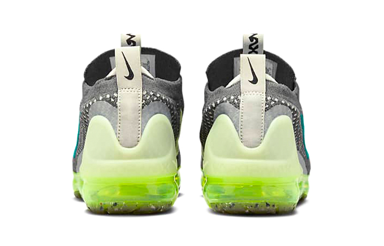 (GS) Nike Air VaporMax 2021 Flyknit 'Dark Grey Barely Volt' DB1550-009 - Image 6