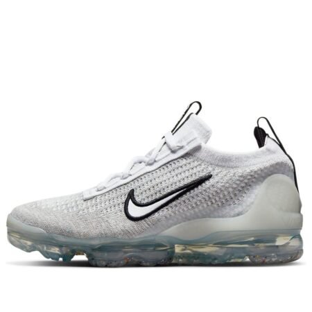 (GS) Nike Air VaporMax 2021 Flyknit 'White Metallic Silver' DB1550-100