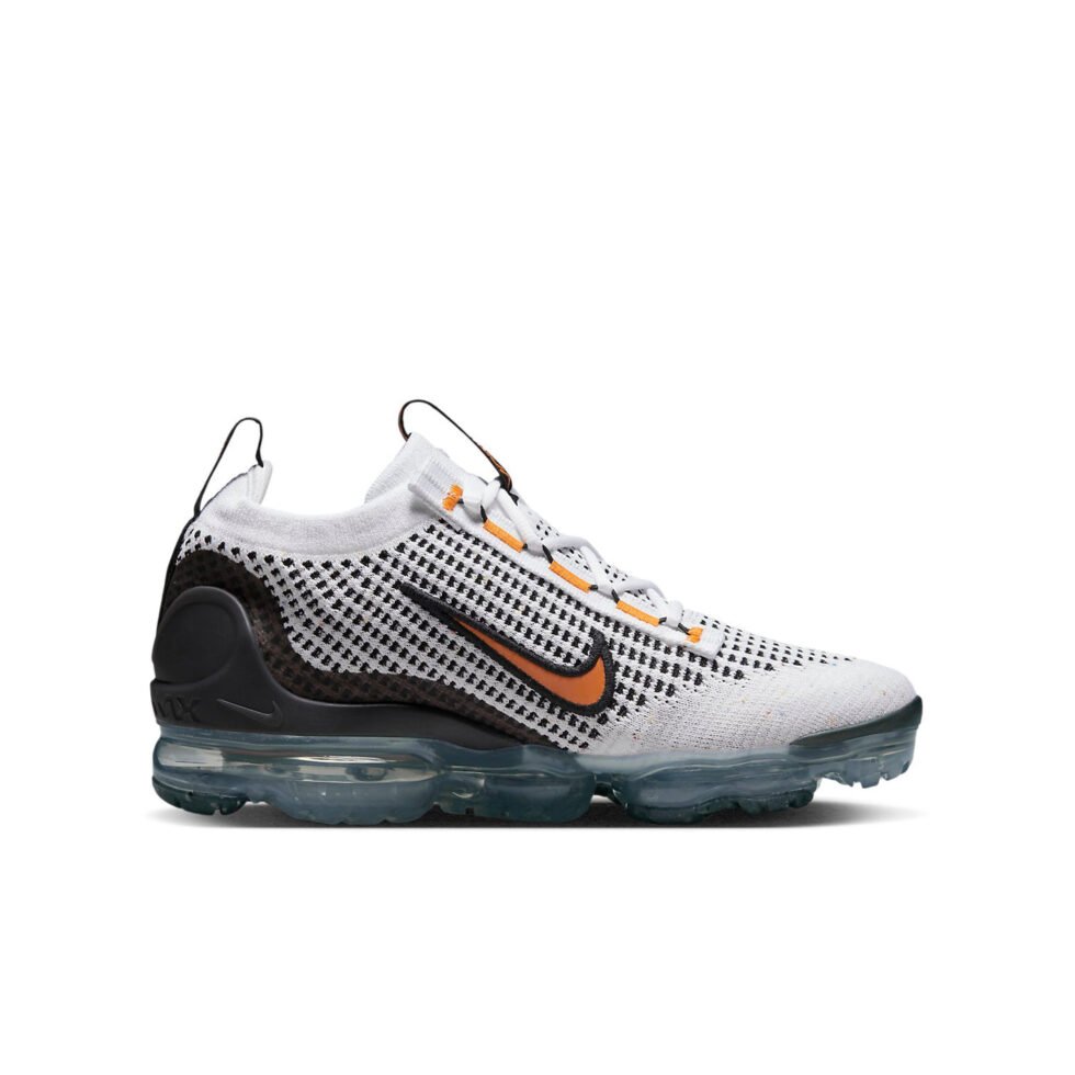 (GS) Nike Air VaporMax 2021 Flyknit 'White Kumquat' DB1550-104 - Image 2