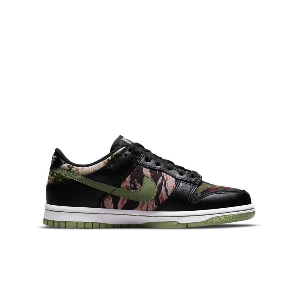 (GS) Nike Dunk Low SE 'Black Multi-Camo' DB1909-001 - Image 2