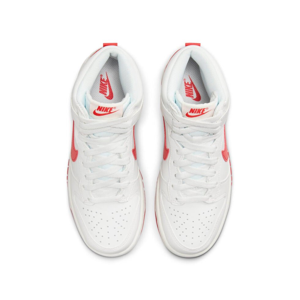 (GS) Nike Dunk High 'White Track Red' DB2179-112 - Image 4