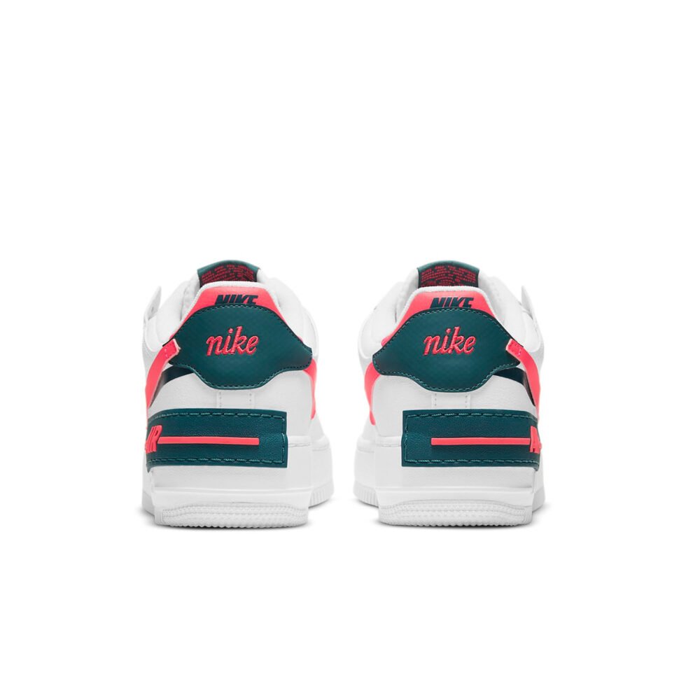 (WMNS) Nike Air Force 1 Shadow 'White Solar Red' DB3902-100 - Image 5