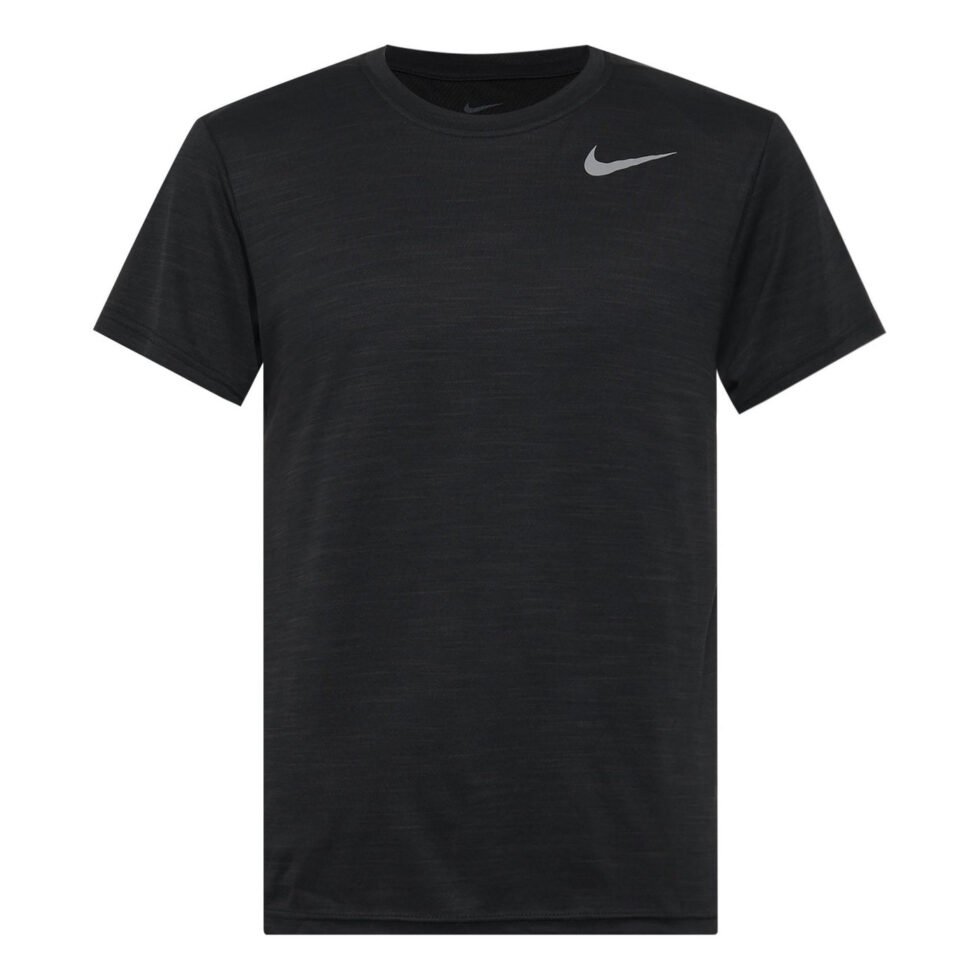 Men's Nike Running Training Quick Dry Sports Round Neck Short Sleeve Black T-Shirt DB4230-010