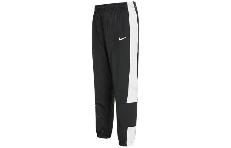 (WMNS) Nike Nsw Stmnt Wvns Pant Running Training Colorblock Knit Sports Pants/Trousers/Joggers Autumn Black DC0041-010 - Image 3