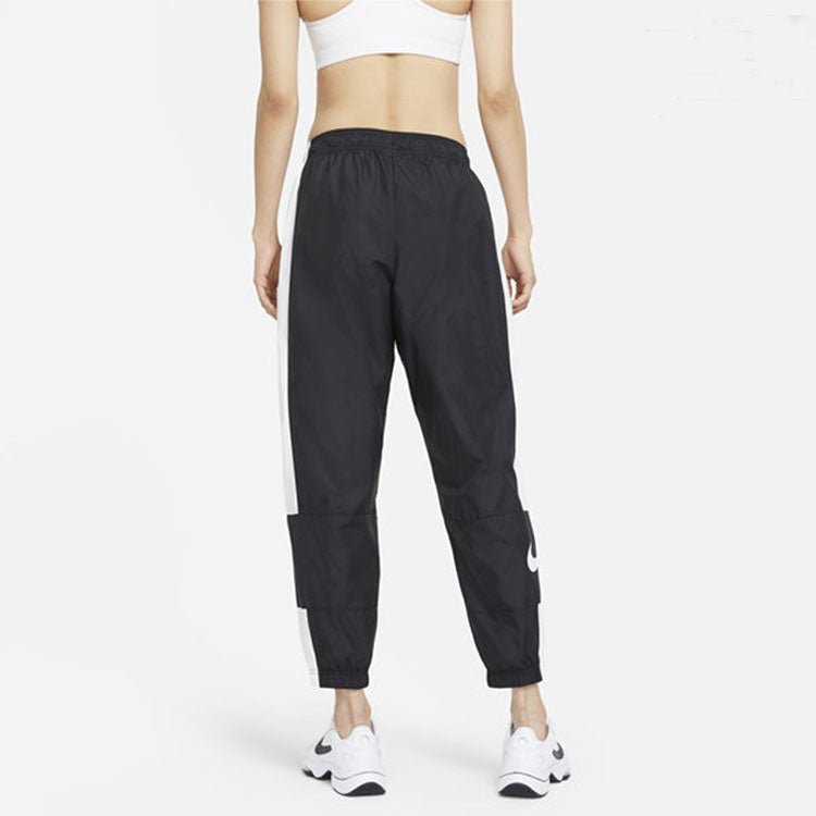 (WMNS) Nike Nsw Stmnt Wvns Pant Running Training Colorblock Knit Sports Pants/Trousers/Joggers Autumn Black DC0041-010 - Image 6