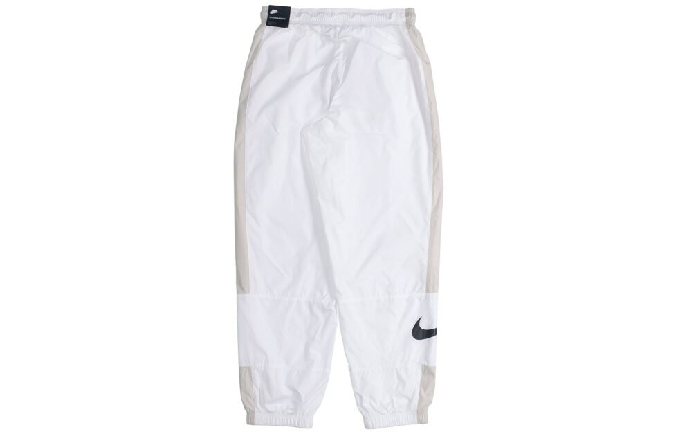 (WMNS) Nike Nsw Stmnt Wvns Pant Running Training Colorblock Knit Sports Pants/Trousers/Joggers Autumn White DC0041-100 - Image 2