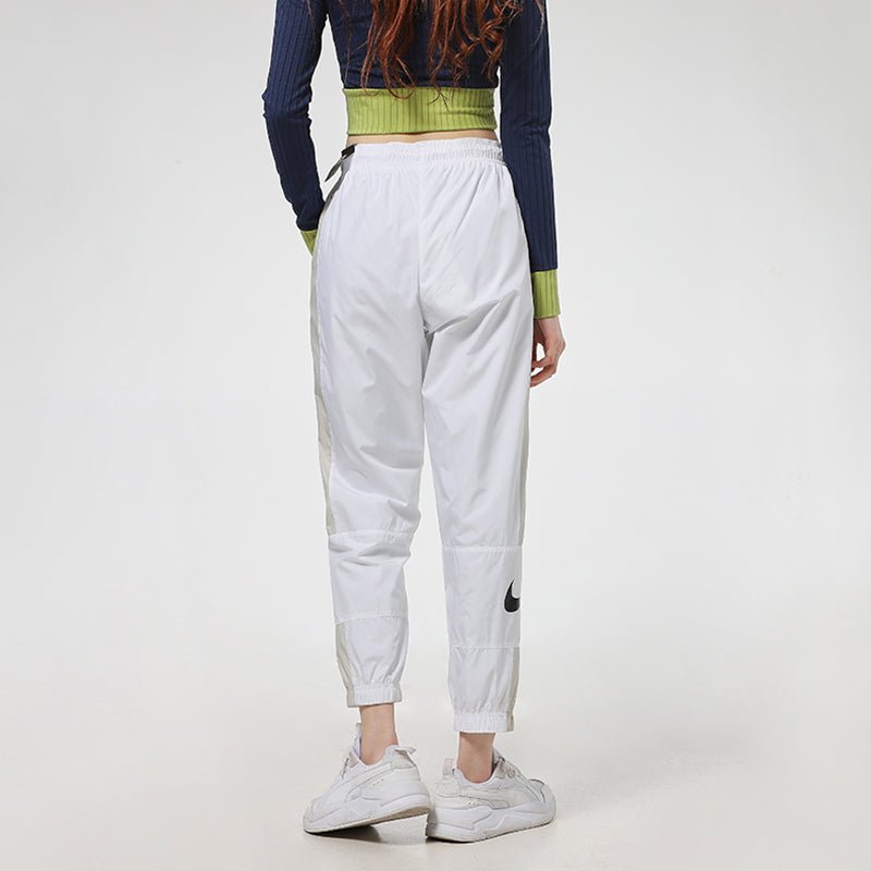 (WMNS) Nike Nsw Stmnt Wvns Pant Running Training Colorblock Knit Sports Pants/Trousers/Joggers Autumn White DC0041-100 - Image 4
