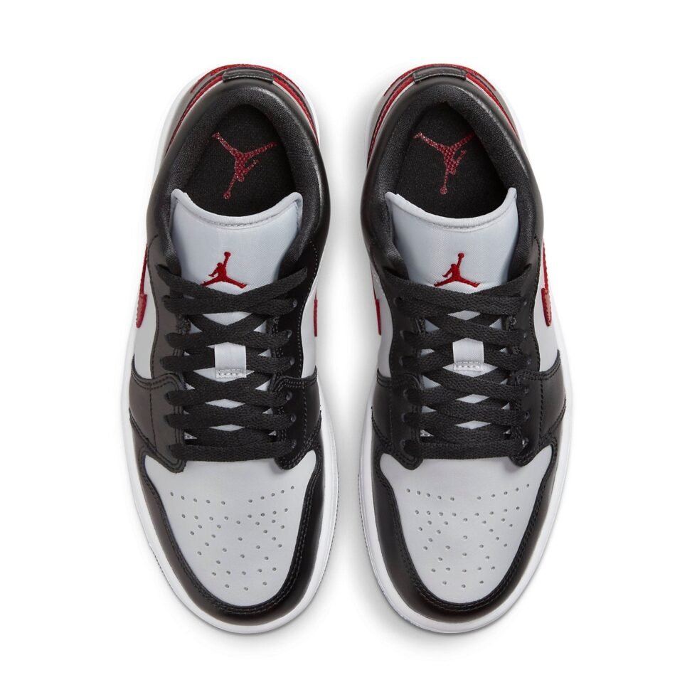 (WMNS) Air Jordan 1 Low 'Wolf Grey Gym Red' DC0774-062 - Image 4