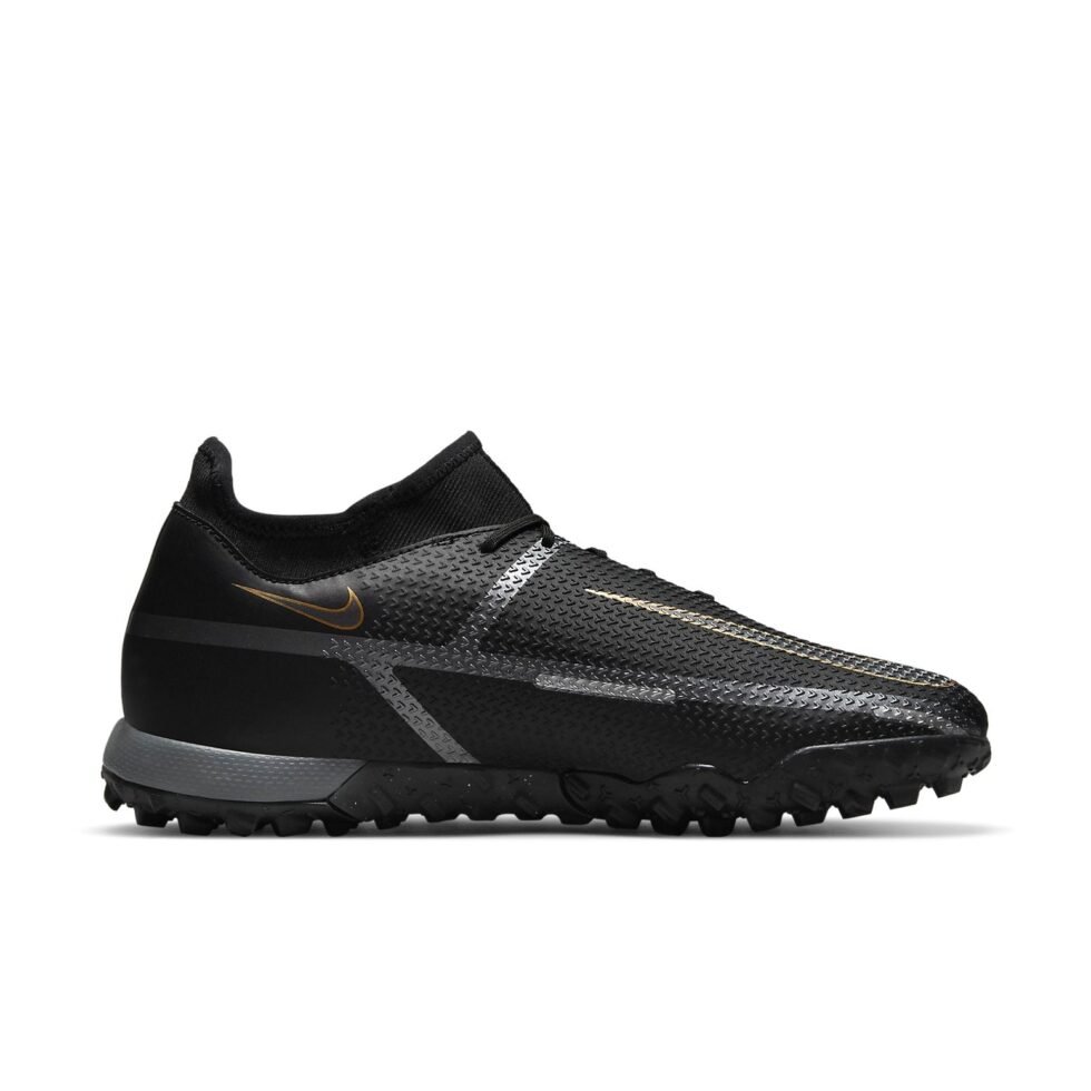 Nike Phantom GT2 Academy DF TF 'Black Metallic Dark Grey' DC0802-008 - Image 2