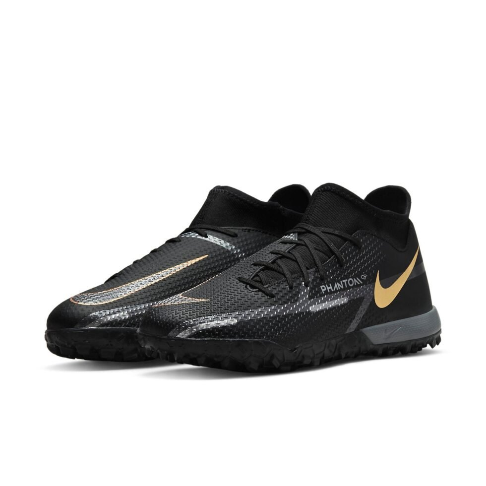 Nike Phantom GT2 Academy DF TF 'Black Metallic Dark Grey' DC0802-008 - Image 3