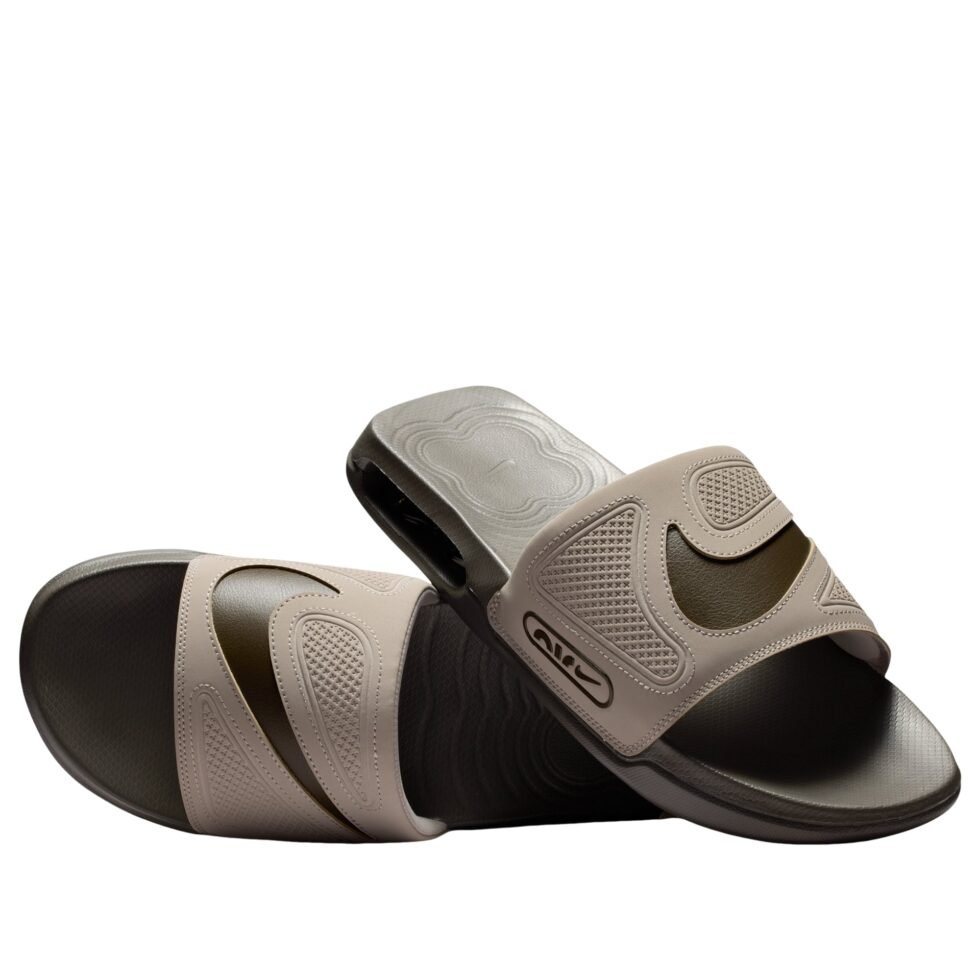 Nike Air Max White Slides 'Dark Hazel Moon Particle' DC1460-203 - Image 4