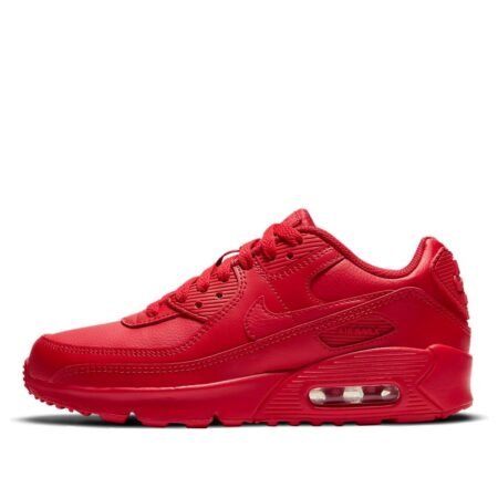 (GS) Nike Air Max 90 Leather 'University Red' DC2002-600
