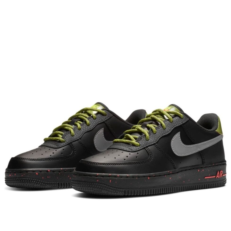(GS) Nike Air Force 1 Low 'Black Asparagus' DC2095-001 - Image 3