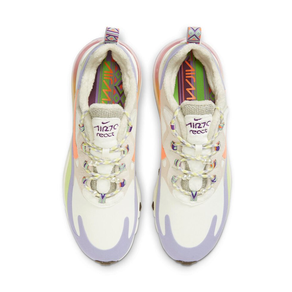 (WMNS) Nike Air Max 270 React 'Sail Orange Frost' DC3276-101 - Image 4