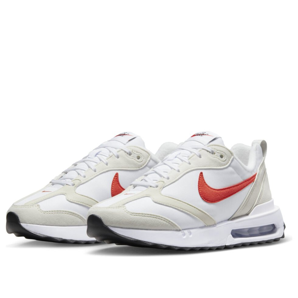 (WMNS) Nike Air Max Dawn 'Light Bone Picante Red' DC4068-101 - Image 4