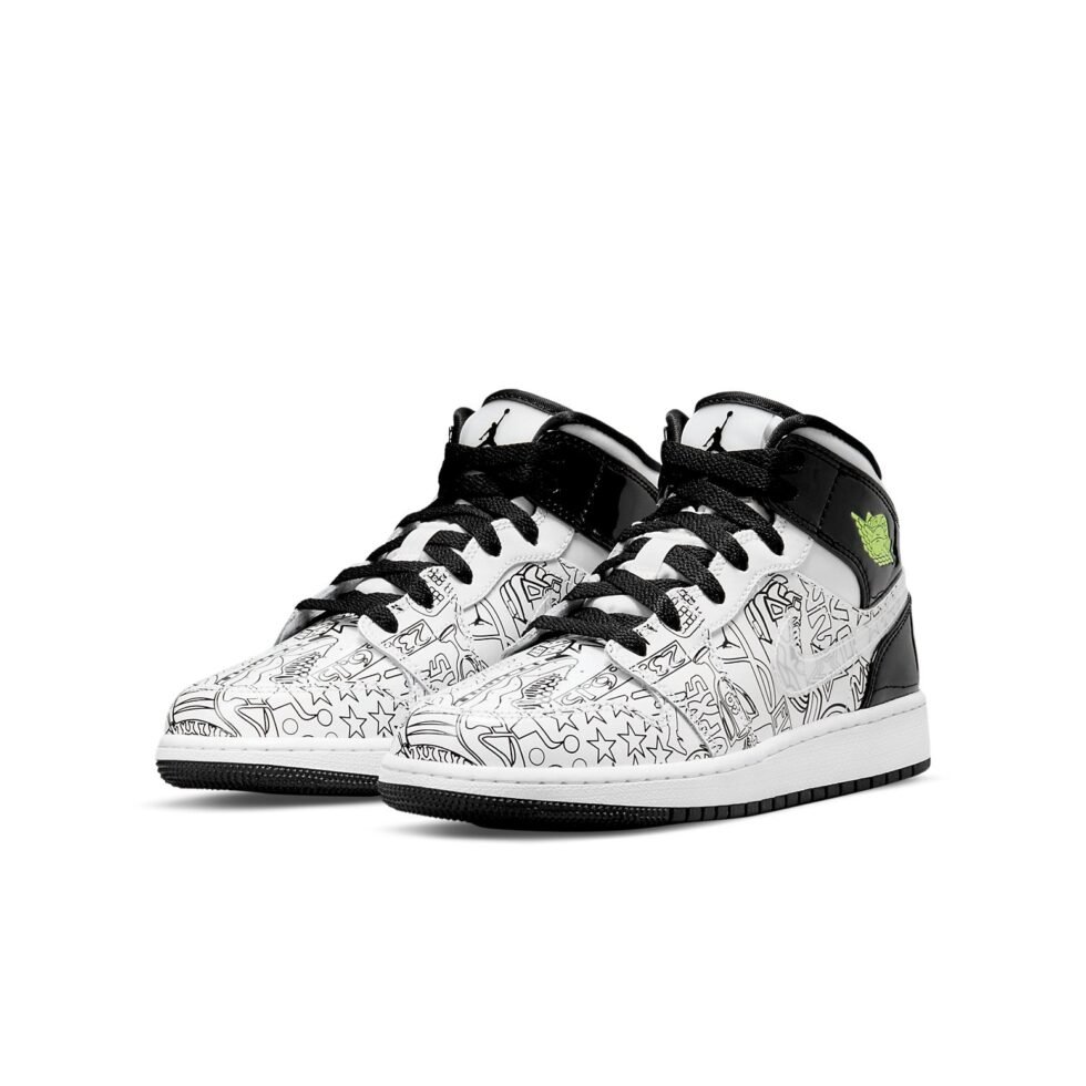 (GS) Air Jordan 1 Mid SE 'DIY' DC4099-100 - Image 3