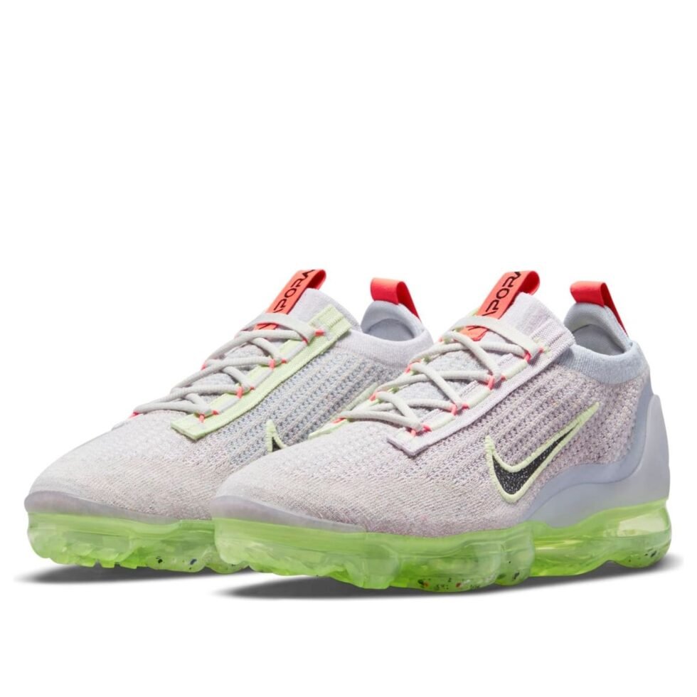 (WMNS) Nike Air VaporMax 2021 Flyknit 'Light Bone Lime Ice' DC4112-003 - Image 3
