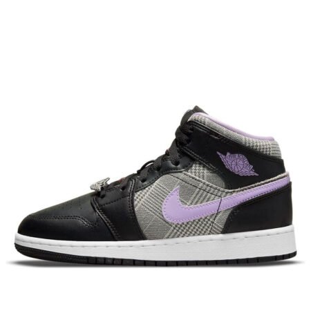 (GS) Air Jordan 1 Mid SE 'Houndstooth' DC7226-015