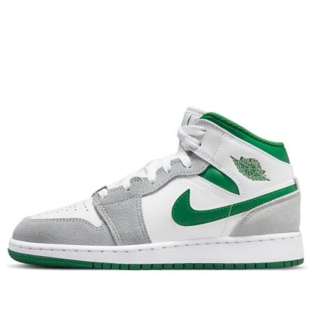 (GS) Air Jordan 1 Mid SE 'Grey Pine Green' DC7248-103