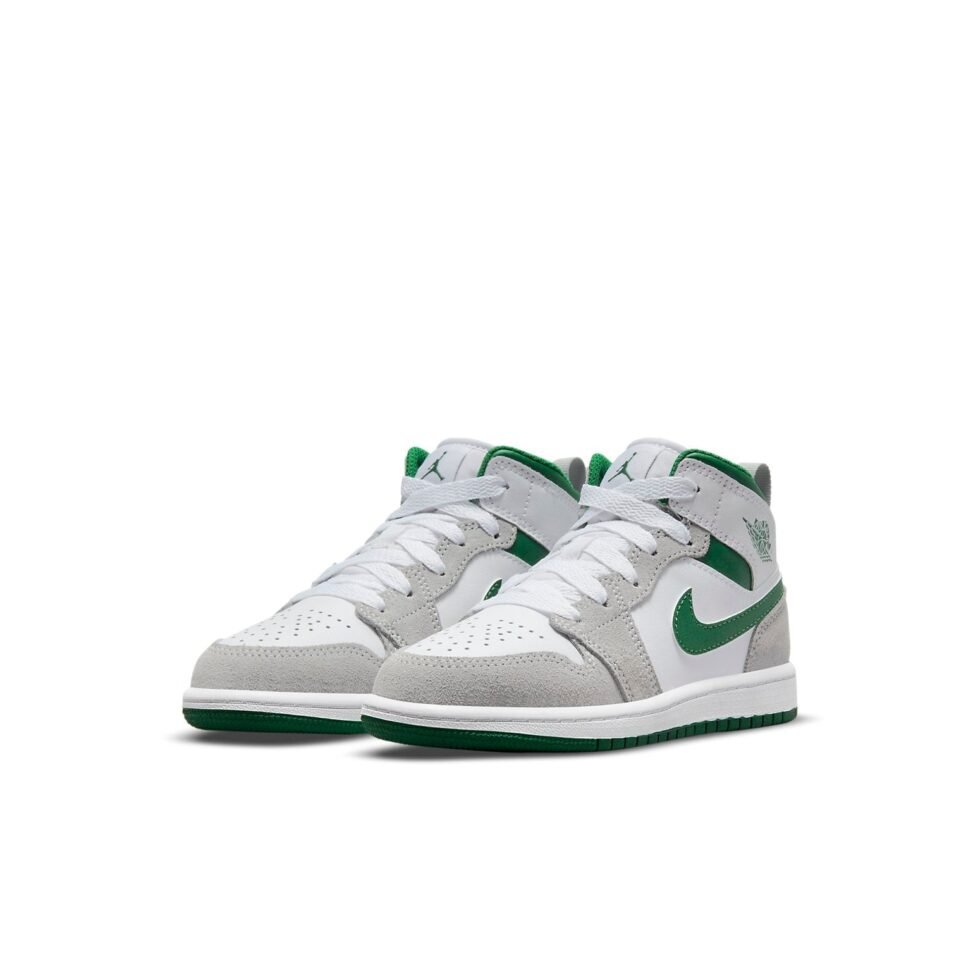 (PS) Air Jordan 1 Mid SE 'Grey Pine Green' DC7249-103 - Image 3