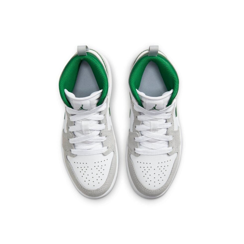 (PS) Air Jordan 1 Mid SE 'Grey Pine Green' DC7249-103 - Image 4