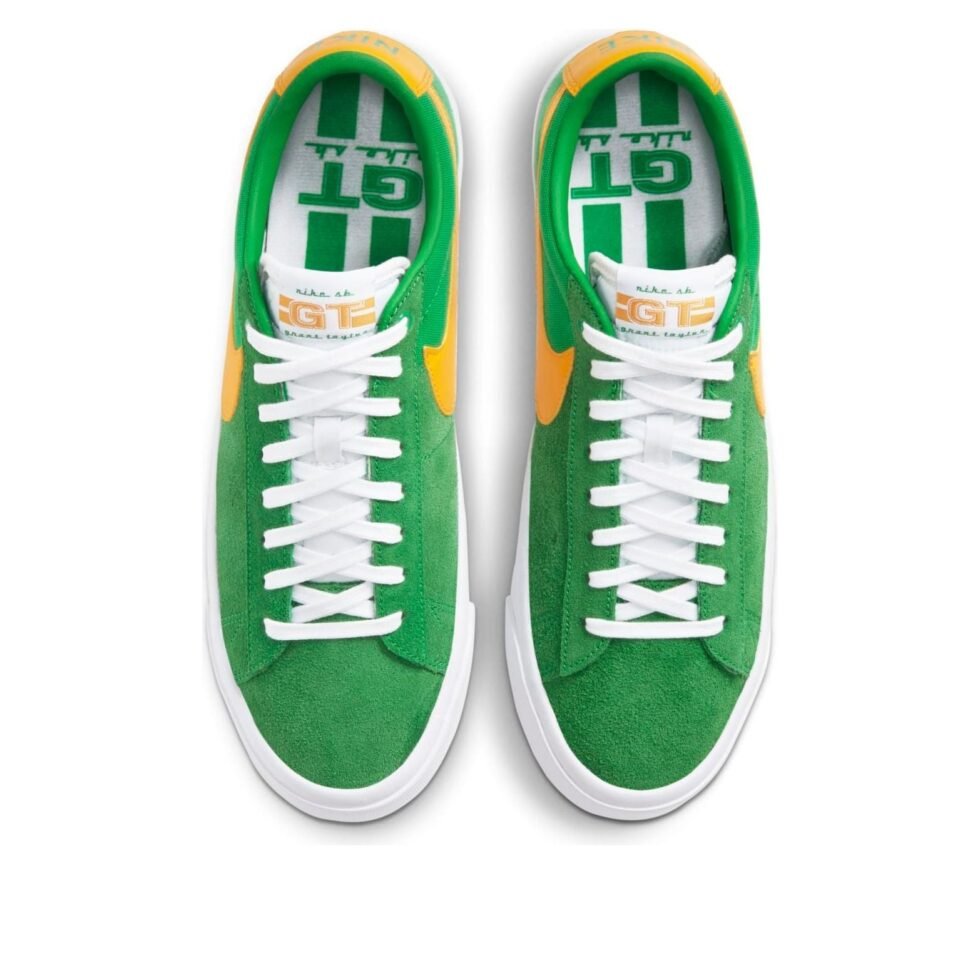 Nike Zoom Blazer Low Pro GT SB 'Lucky Green Gold' DC7695-300 - Image 4