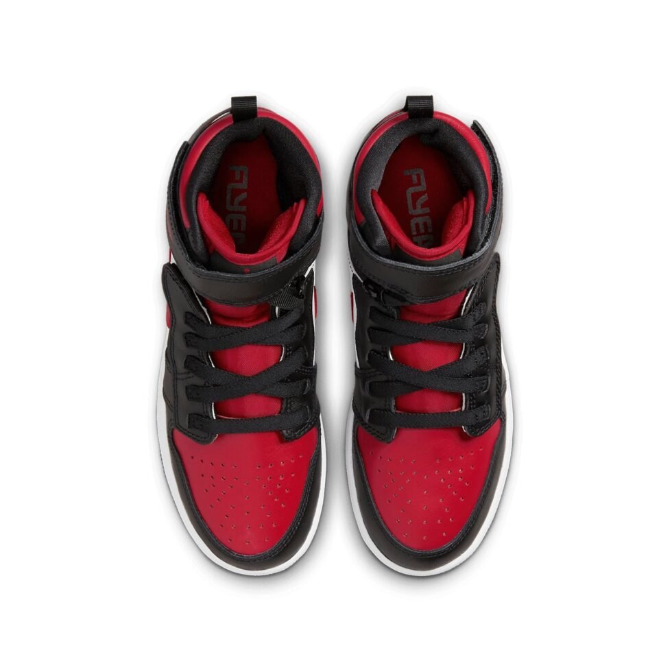 (GS) Air Jordan 1 High FlyEase 'Bred Toe' DC7986-061 - Image 4