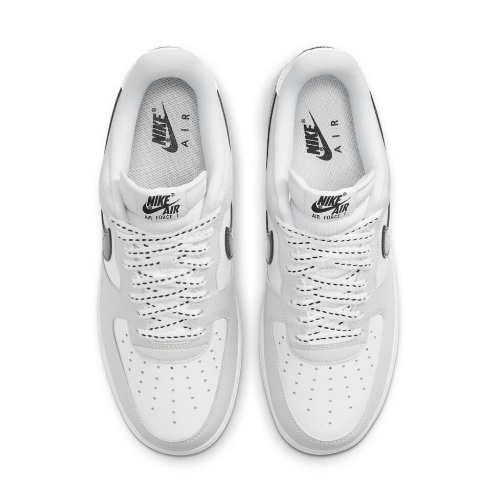 Nike Air Force 1 '07 LV8 'White Iridescent Swoosh' DC9029-100 - Image 4